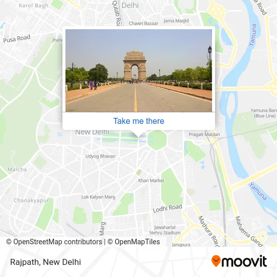 Rajpath map