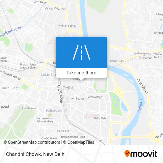 Chandni Chowk map