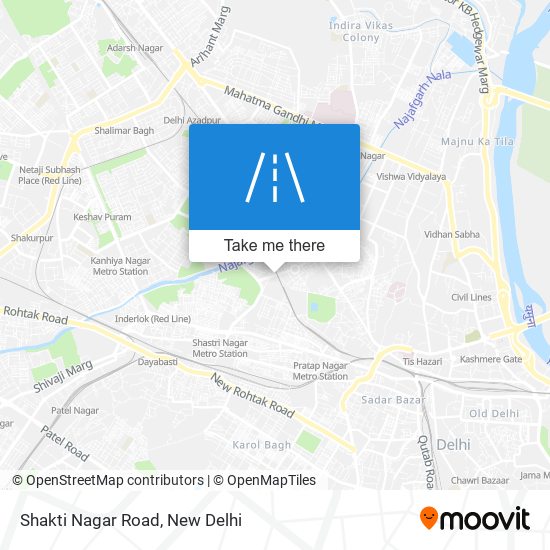 Shakti Nagar Road map