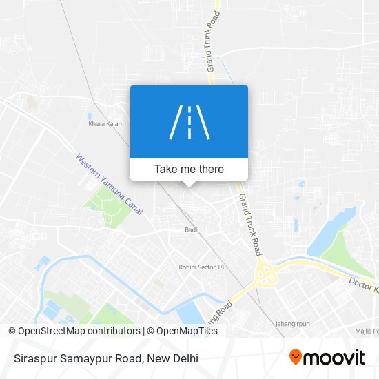 Siraspur Samaypur Road map