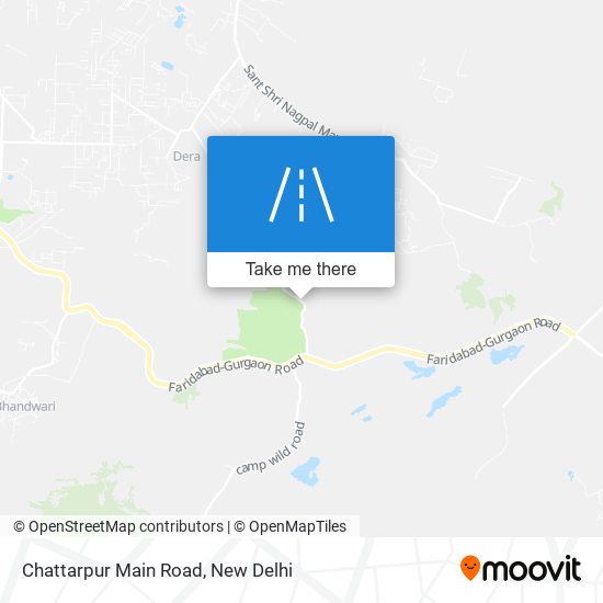 Chattarpur Main Road map