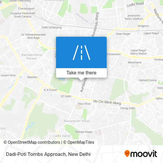 Dadi-Poti Tombs Approach map