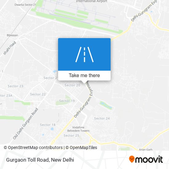 Gurgaon Toll Road map