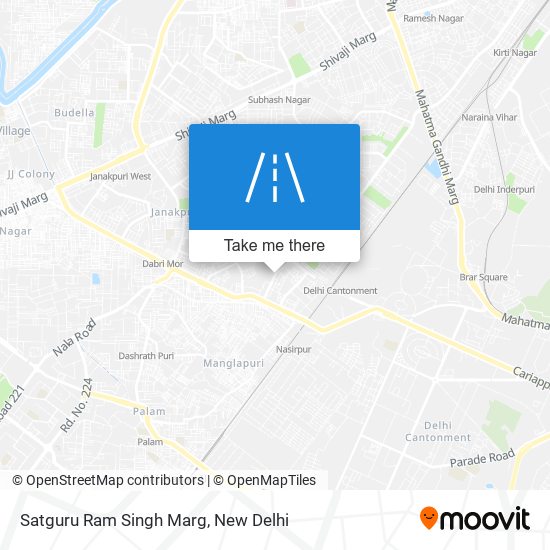 Satguru Ram Singh Marg map