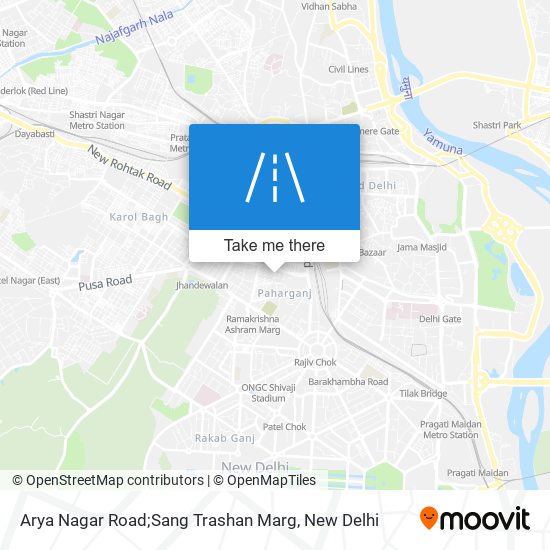 Arya Nagar Road;Sang Trashan Marg map