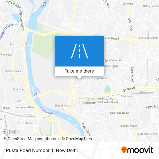 Pusta Road Number 1 map