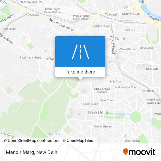 Mandir Marg map