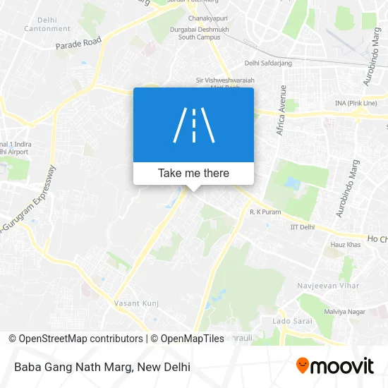 Baba Gang Nath Marg map