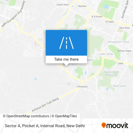 Sector A, Pocket A, Internal Road map