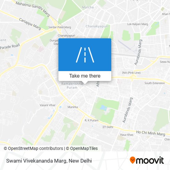 Swami Vivekananda Marg map