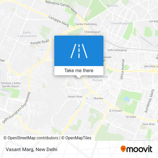 Vasant Marg map