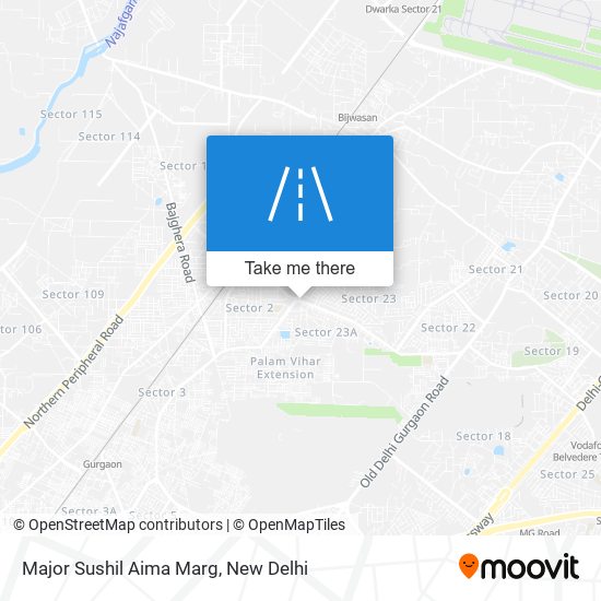 Major Sushil Aima Marg map