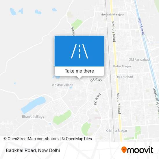 Badkhal Road map