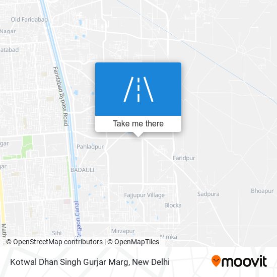 Kotwal Dhan Singh Gurjar Marg map