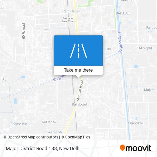 Major District Road 133 map