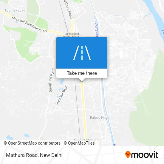 Mathura Road map