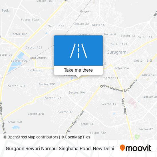 Gurgaon Rewari Narnaul Singhana Road map