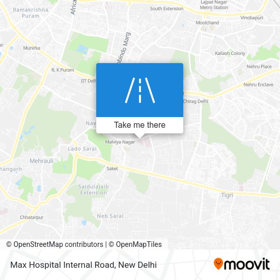 Max Hospital Internal Road map