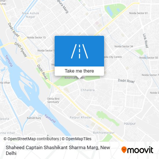 Shaheed Captain Shashikant Sharma Marg map