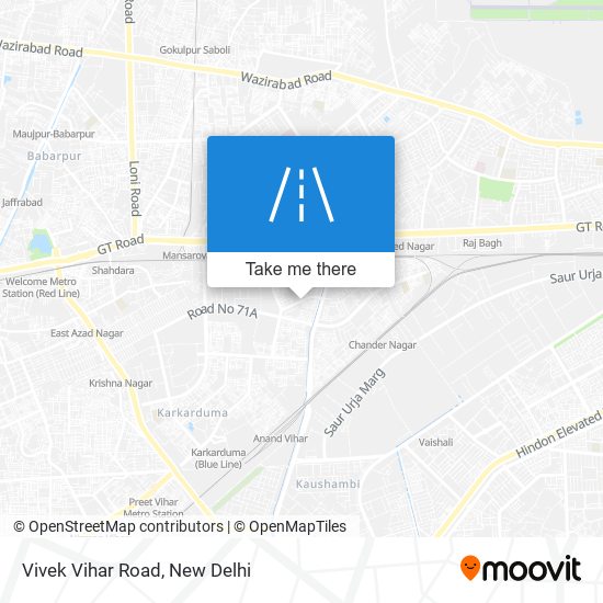 Vivek Vihar Road map