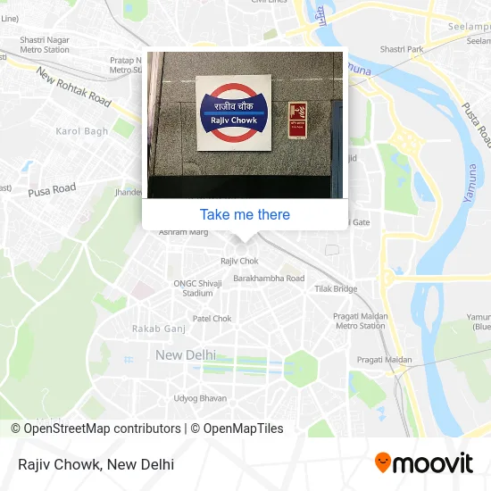 Rajiv Chowk map