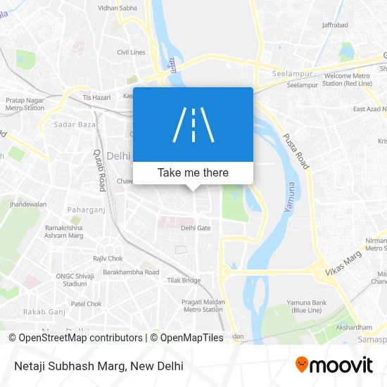 Netaji Subhash Marg map