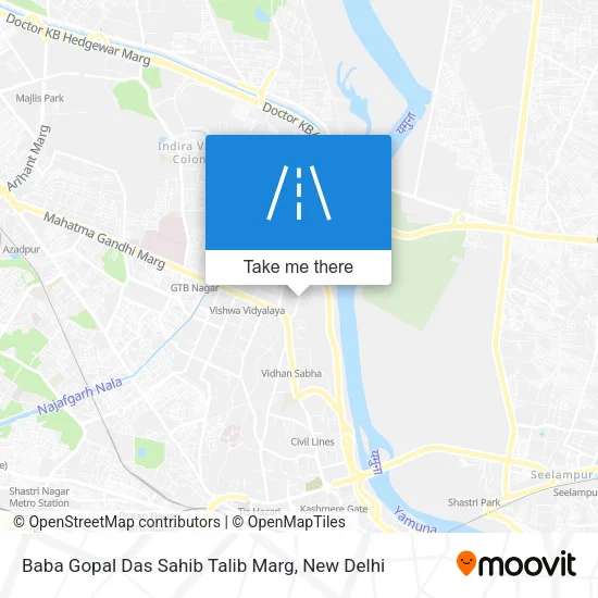 Baba Gopal Das Sahib Talib Marg map