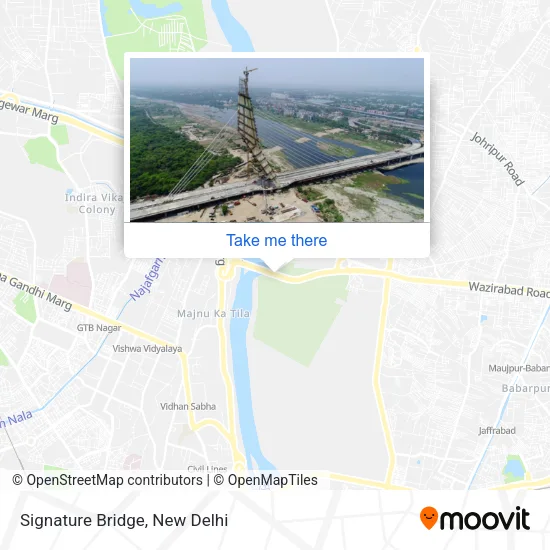 Signature Bridge map