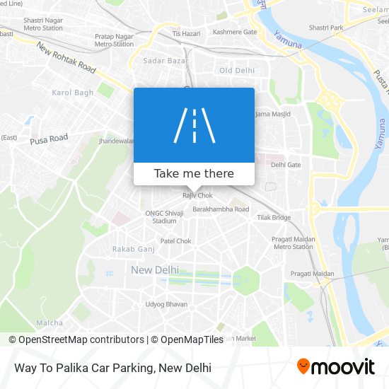 Way To Palika Car Parking map