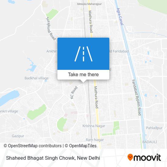 Shaheed Bhagat Singh Chowk map