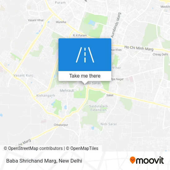 Baba Shrichand Marg map
