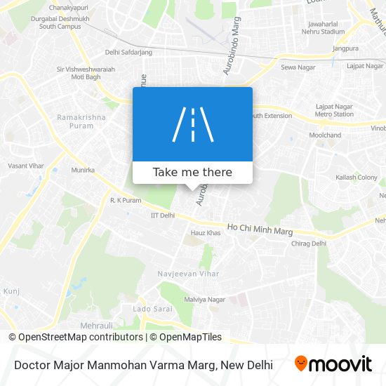 Doctor Major Manmohan Varma Marg map