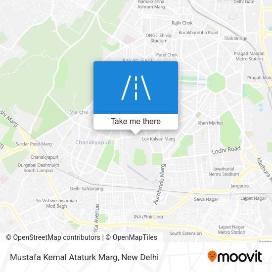 Mustafa Kemal Ataturk Marg map