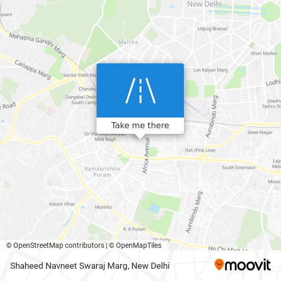 Shaheed Navneet Swaraj Marg map