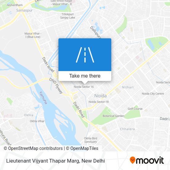 Lieutenant Vijyant Thapar Marg map