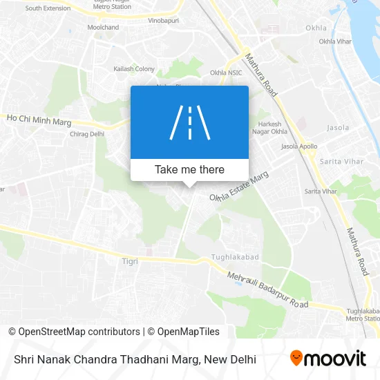 Shri Nanak Chandra Thadhani Marg map