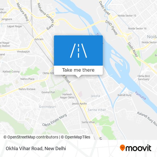 Okhla Vihar Road map