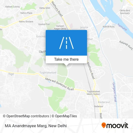 MA Anandmayee Marg map