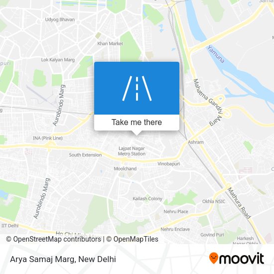 Arya Samaj Marg map