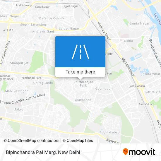 Bipinchandra Pal Marg map