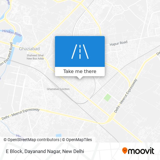 E Block, Dayanand Nagar map