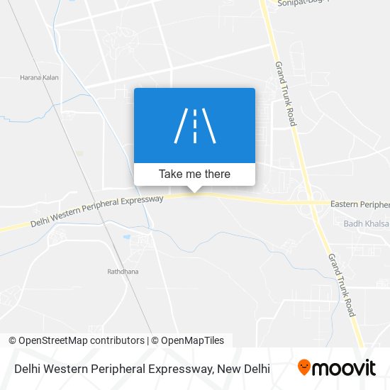 Delhi Western Peripheral Expressway map