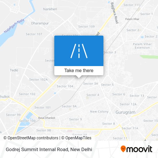 Godrej Summit Internal Road map