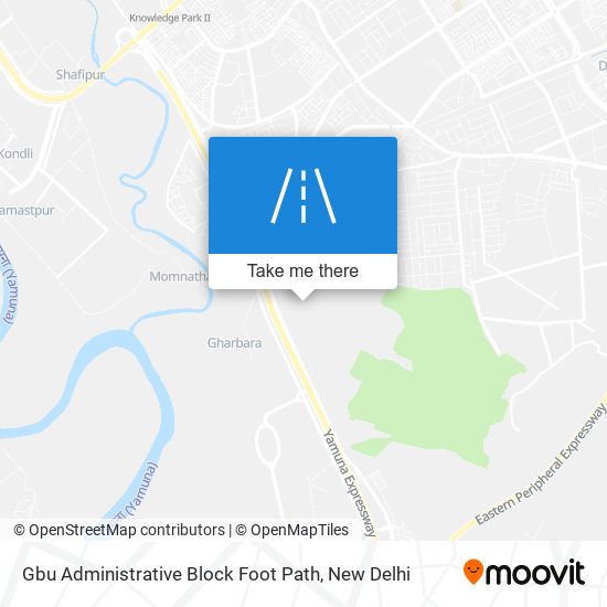 Gbu Administrative Block Foot Path map