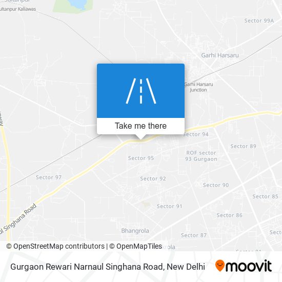 Gurgaon Rewari Narnaul Singhana Road map