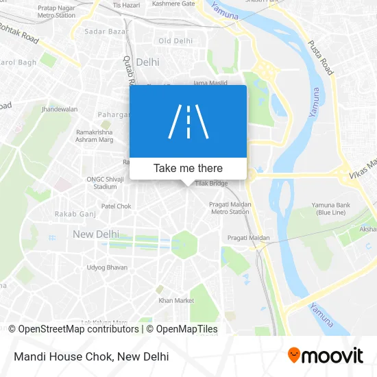 Mandi House Chok map