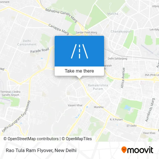 Rao Tula Ram Flyover map