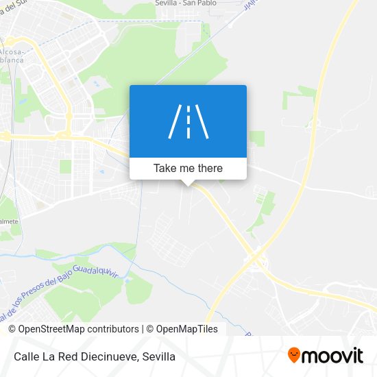 Calle La Red Diecinueve map