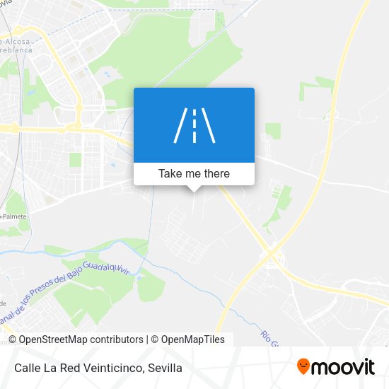 Calle La Red Veinticinco map
