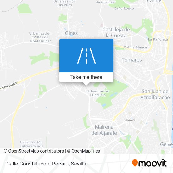 Calle Constelación Perseo map